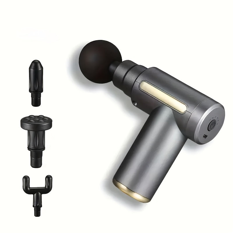 4 ta qo'shimcha bilan portativ mini USB zaryadlanadigan massaj quroli, sovg'alar va har qanday tadbir uchun ajoyib