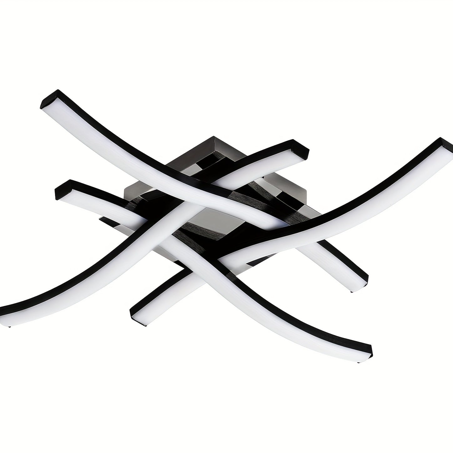 LED Shift Yoritgichi, Nafis Egilgan Dizayn, 4 Ta O'rnatilgan LED Panel, 28W Dimmerli, Zamonaviy Uslubda Yashash Xonasi, Yotoqxona, Oshxona, Koridor Uchun.