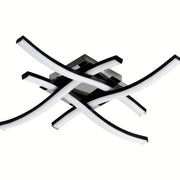 LED Shift Yoritgichi, Nafis Egilgan Dizayn, 4 Ta O'rnatilgan LED Panel, 28W Dimmerli, Zamonaviy Uslubda Yashash Xonasi, Yotoqxona, Oshxona, Koridor Uchun.