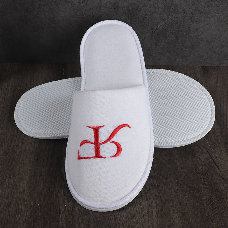 Non-slip Printed Linen Disposable Slippers for Hotel and Homestay Use