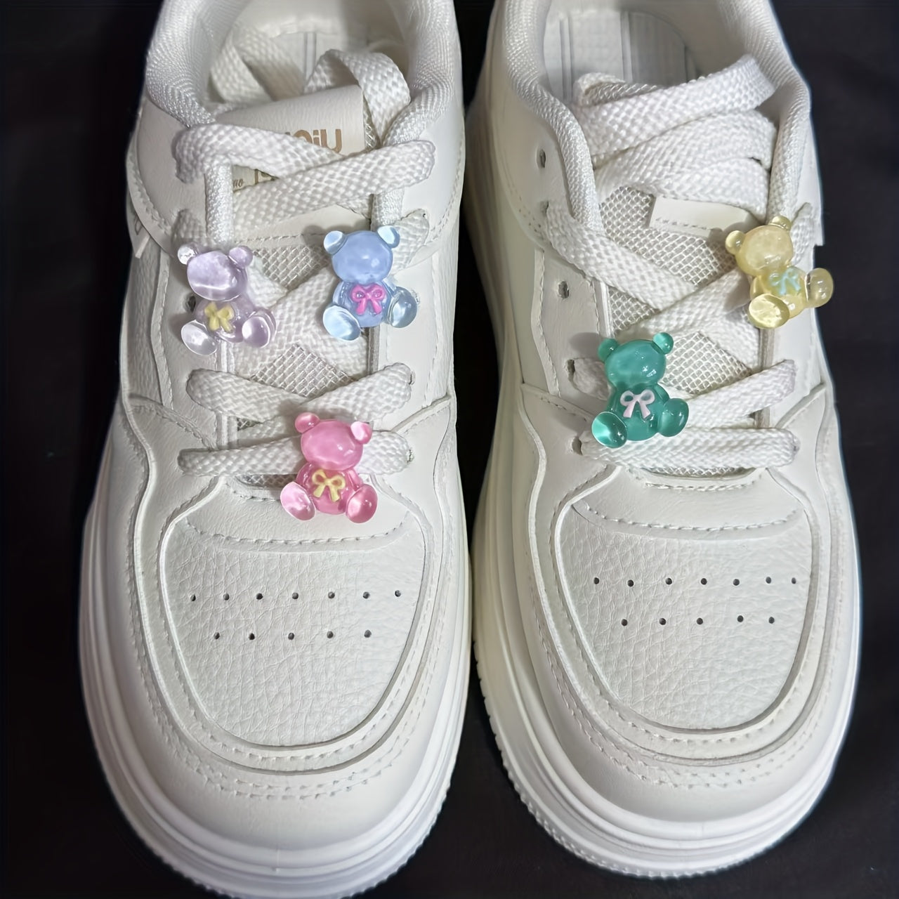 Unisex Cartoon Bear Shoe Buckles Set for Sports Shoes Shoe Lace Decorations