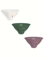 3 ta erkaklar uchun modal ichki kiyim, cho'ntak detali bilan, past bel, nafas oladigan va cho'ziluvchan, yugurish, sport va tasodifiy kiyim uchun