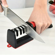 Kitchen Knife Sharpener, Hangable Four-Section Multi-Functional Handheld Tool