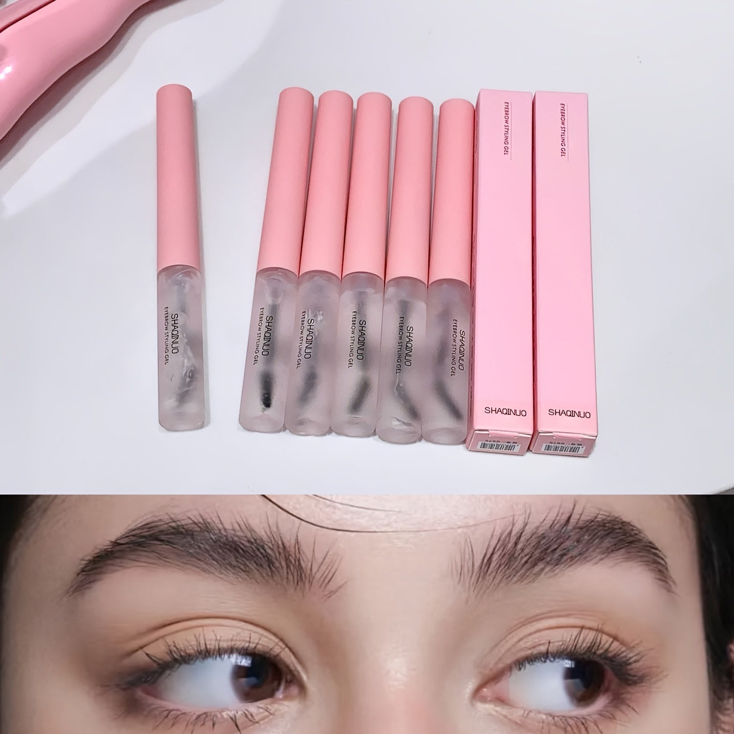 Waterproof Sweatproof 3D Wild Brow Styling Gel Transparent Natural-Looking Brow Enhancer