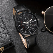 Men's Accessories Set Quartz Watch Wallet Glasses Gift Collection