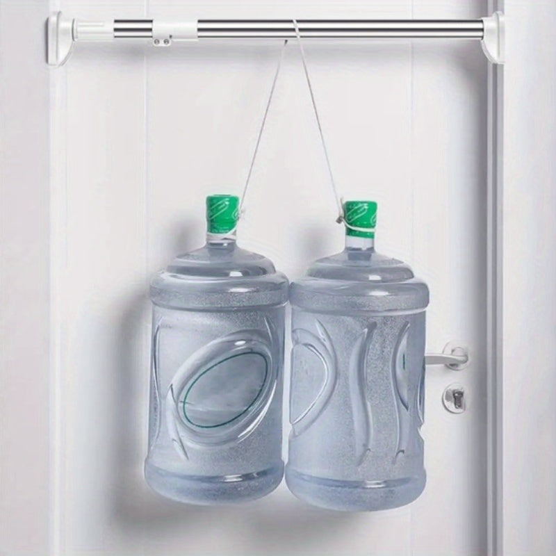 Barra de cortina telescópica de acero inoxidable para edades de 12 a 14 baño balcón colgar ropa