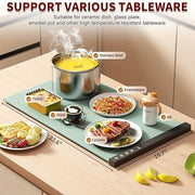 Vaqt bilan boshqariladigan, teginish bilan boshqariladigan silikon issiqlik saqlash matosi, Evropa standarti rozetkasi, DC rozetkasi, tashish sumkasi bilan. Qishki ovqatlanish uchun ideal.