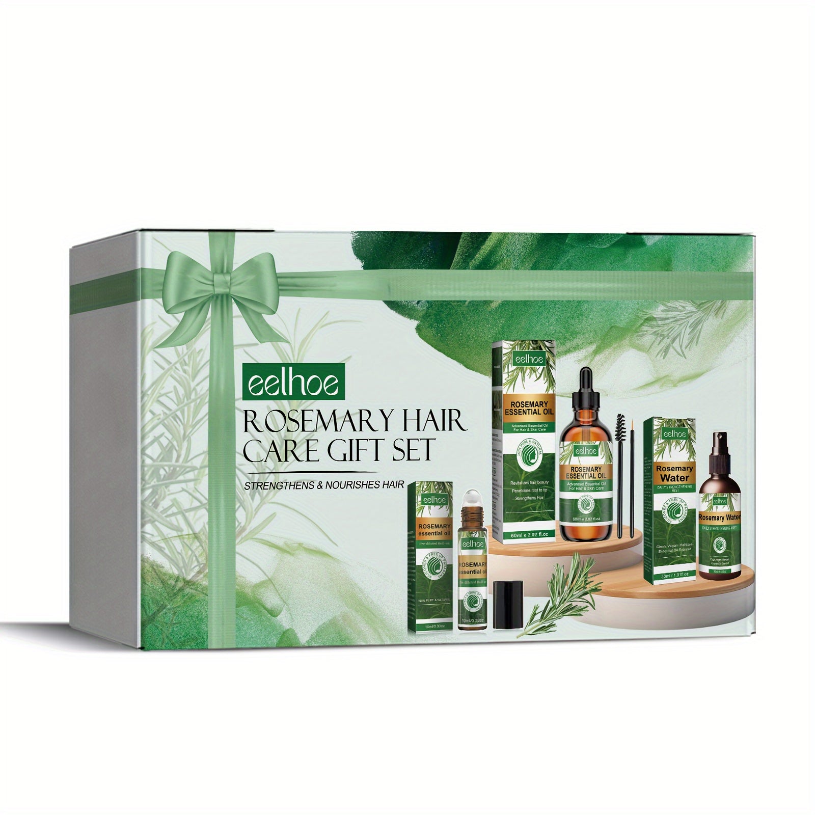 Rosemary Hair Care Set for All Hair Types Moisturizing and Strengthening