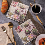 Set of 20 Easter Bunny Egg Disposable Napkins 2-Ply Paper Towels for Easter Table Decor