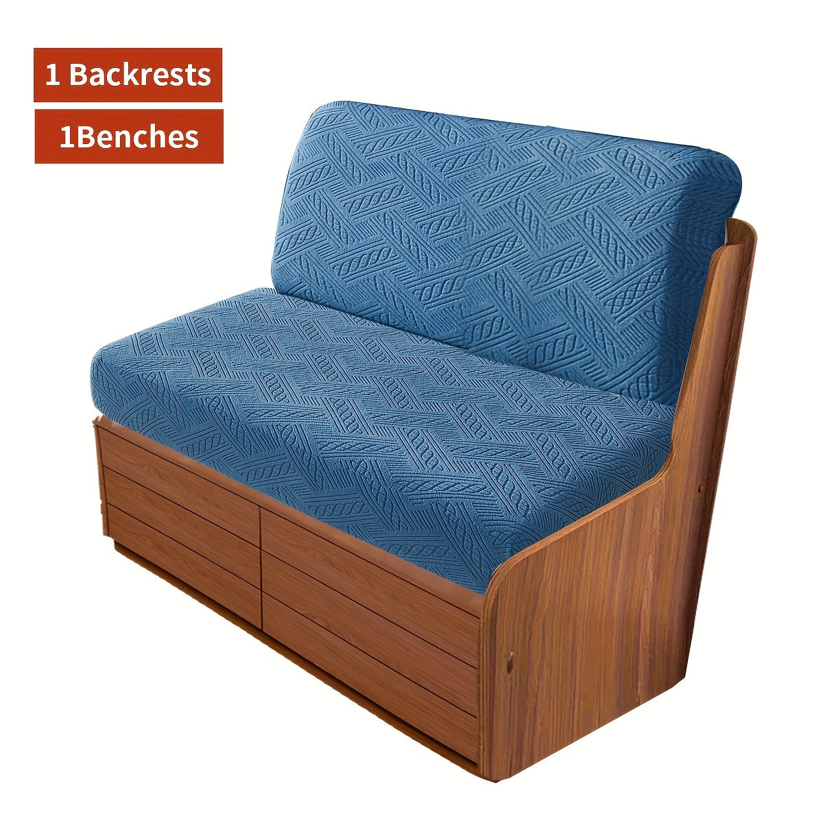 2-Piece Boho Style RV Sofa Cover Set Dust and Pet Scratch Protection Machine Washable