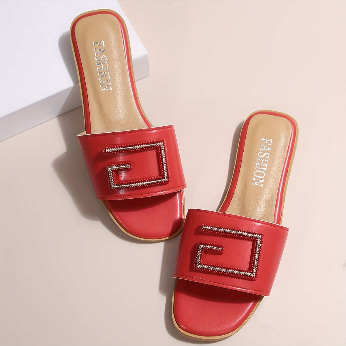 Ayollar uchun shippaklar yumshoq sirt tekis barmoqli qulay ko'p qirrali ranglar