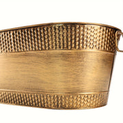 Duo Metal Beverage Tubs 11L Stainless Steel Ice Buckets with Handles for Parties