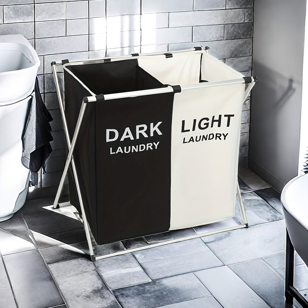 1 dona iflos kiyimlar savati, iflos kiyimlar saqlash hamperi, 2 yoki 3 qatorli egiluvchan kir yuvish savati, tartibga solish uchun, uyda foydalanish uchun qopqoq bilan kir yuvish to'plami, yashash xonasi, yotoqxona, hammom va uy uchun ideal.