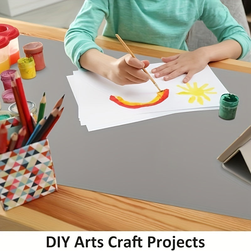 Kulrang issiqqa chidamli silikondan yasalgan oshxona mato, non yopishmaydigan himoya padini pishirish, xamir, hunarmandchilik uchun - chizishdan himoyalangan, suv o'tkazmaydigan, 1 dona