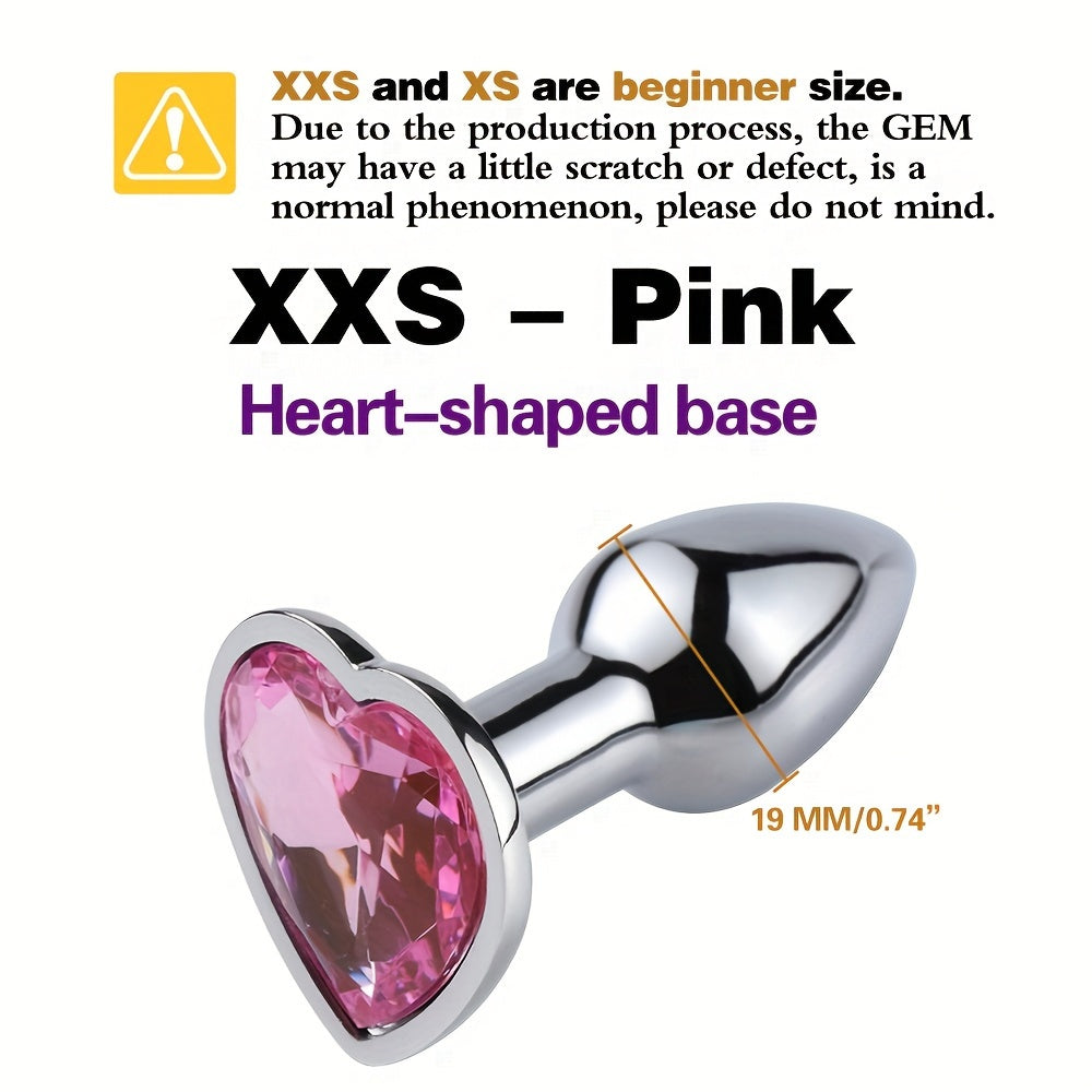 Adult Unisex Gold Gemstone Butt Plug Small Beginner Sex Toy