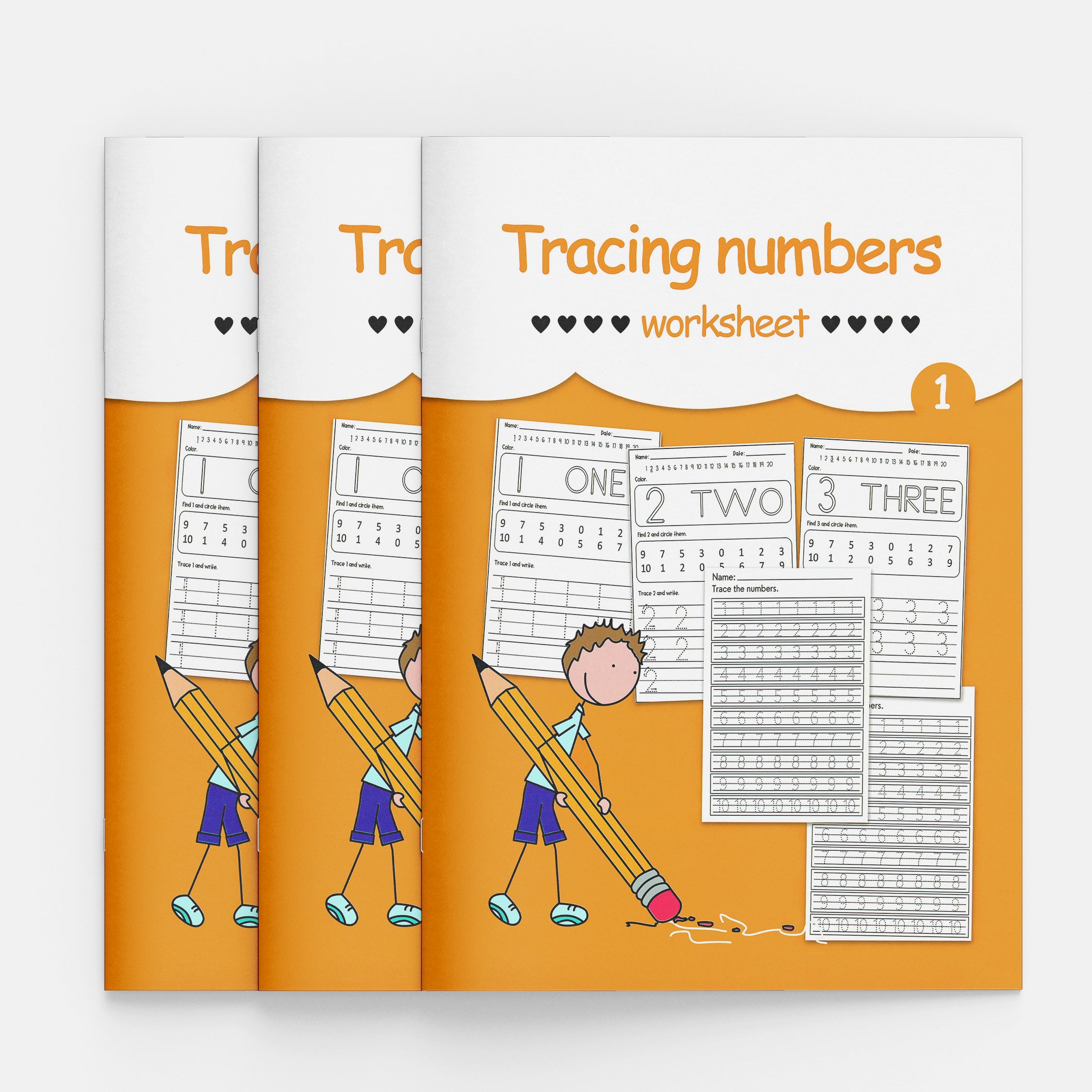 Kids Number Coloring and Practice Book for Learning Numbers Counting and Colors
