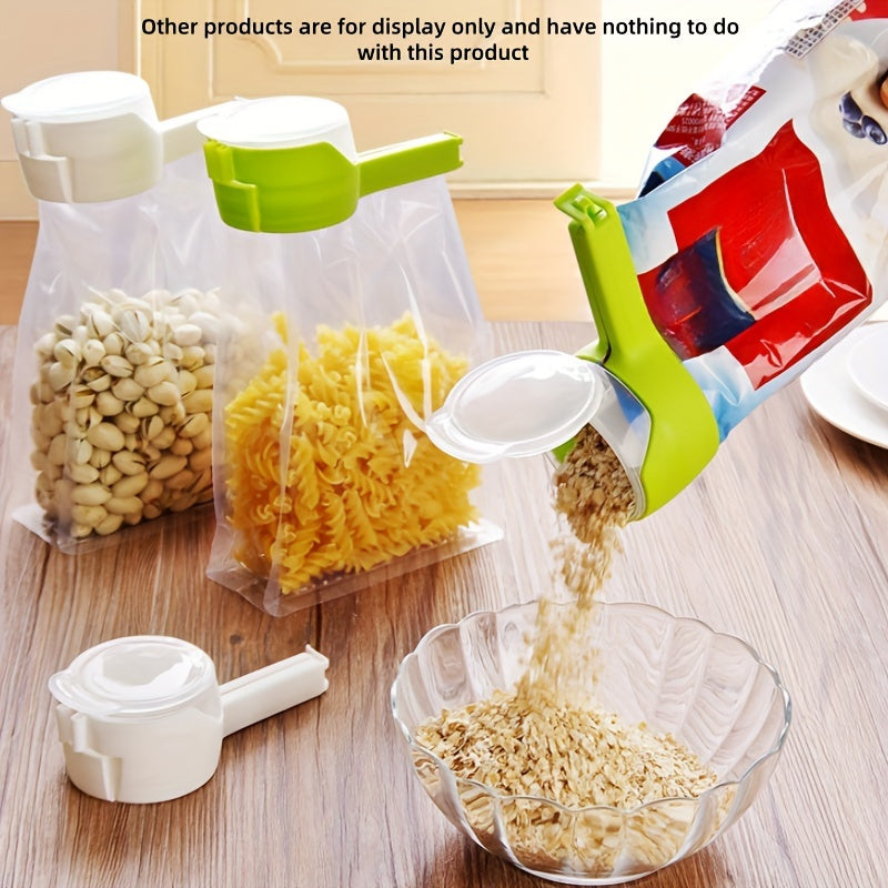Multi-Purpose Food Sealing Clip with Pour Spout for Snacks and Storage