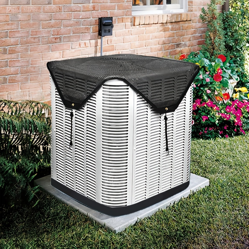 Outdoor Air Conditioner Cover Durable Oxford Fabric Weatherproof with Hooks