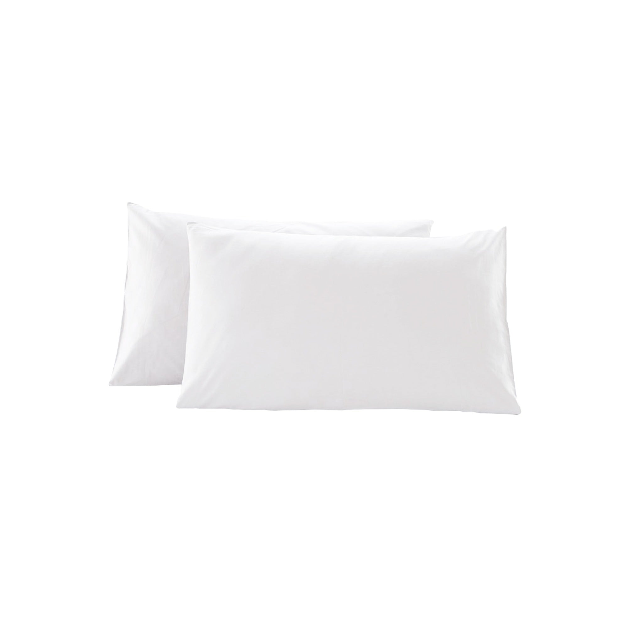 White Pillowcases Set Soft Breathable Cotton for Bedroom Guest Room Lounge Hotel