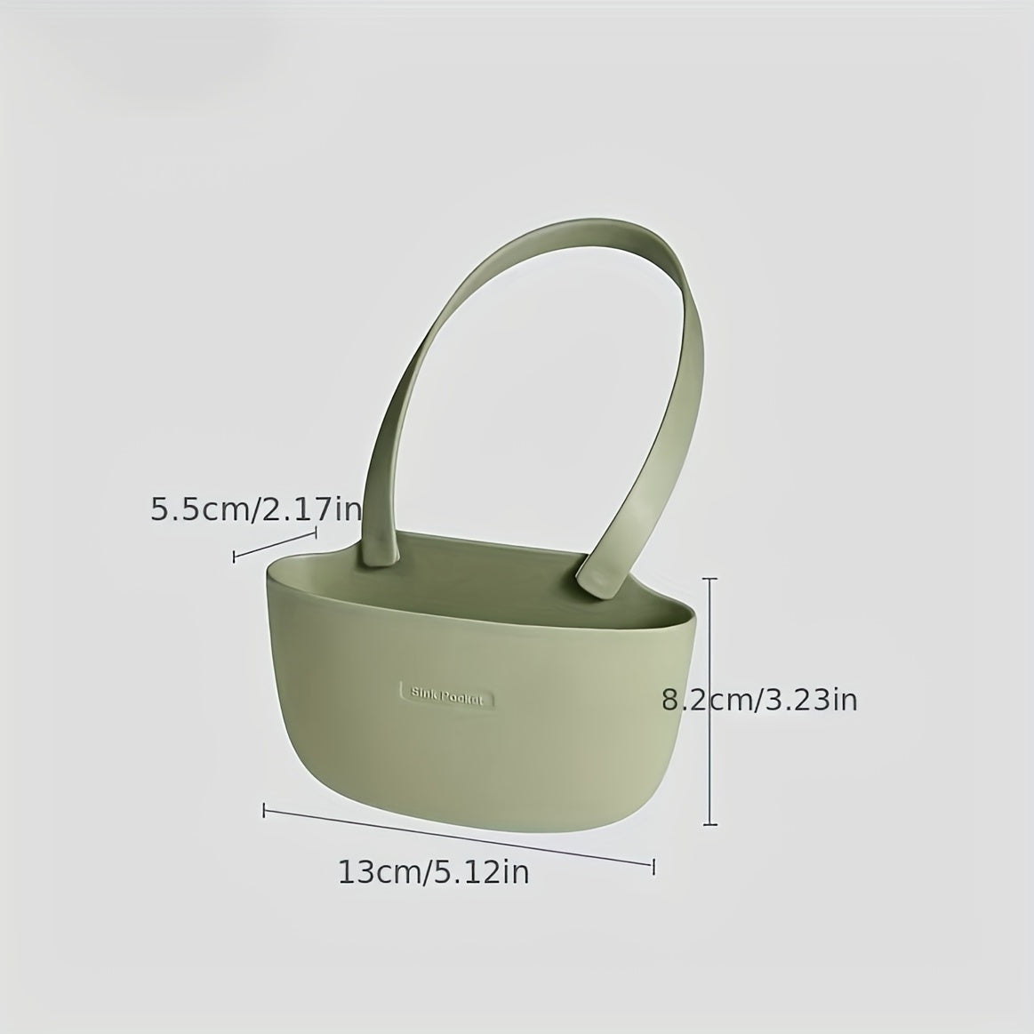 Juego de organizadores de almacenamiento para fregadero con estante con drenaje, cesta colgante y estante para jabón