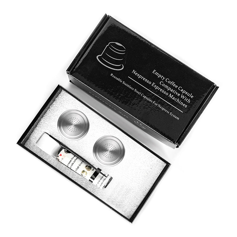 Экономьте деньги и сокращайте количество отходов с помощью этих многоразовых фильтров для кофейных капсул Nespresso из нержавеющей стали для вашей эспрессо-машины.