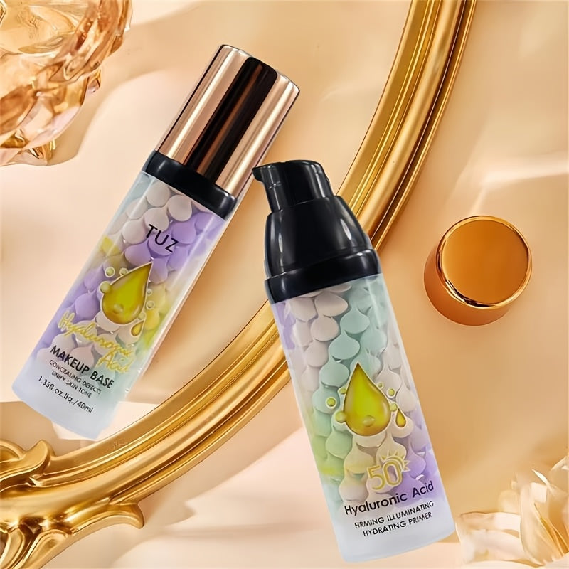 Crema de prebase con ácido hialurónico para todo tipo de piel, hidratante y aclaradora, 120ml