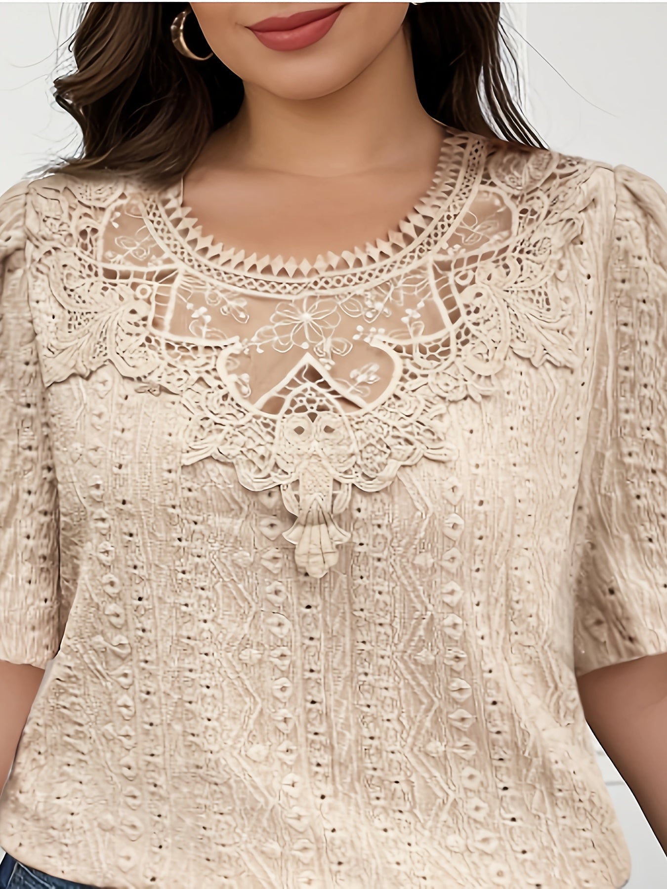 Plus o'lcham ayollar uchun gullar bilan bezatilgan korsetli qisqa sleeve bluz yozgi kundalik qora