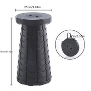 Получите свой портативный складной стул Rainbow 2025 года, инновационный расширяемый табурет из легкого пластика. Этот компактный стул круглой формы не требует электричества и идеально подходит для активного отдыха на природе, такого как кемпинг, рыбалка.