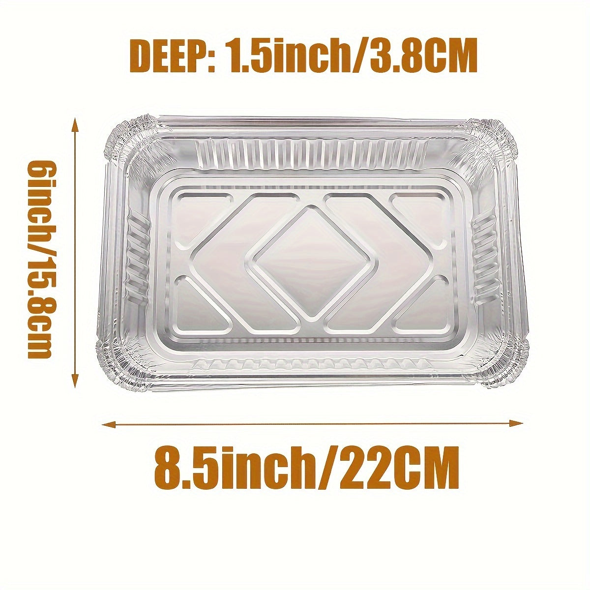 20 Disposable Aluminum Drip Pans for Gas and Charcoal Grills Outdoor BBQ