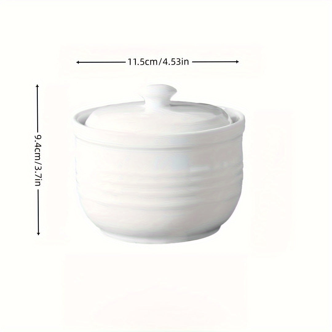 Ceramic Stew Pot with Lid Microwave and Outdoor Safe Rust-Resistant for Home Kitchen Catering Restaurant