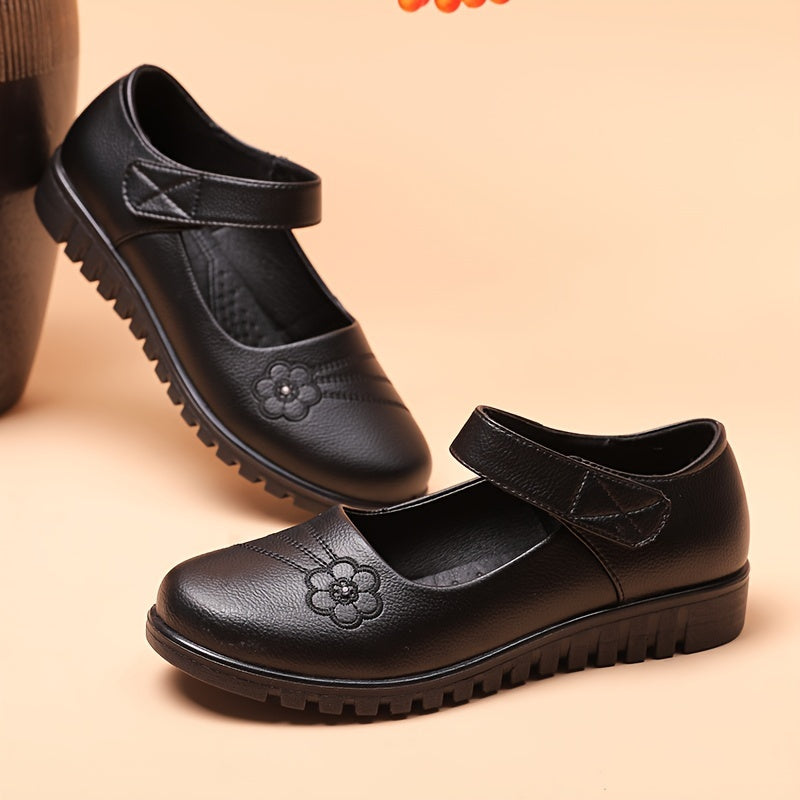 Women's Flat Shoes Lightweight Comfortable Solid Color Casual Work Shoes