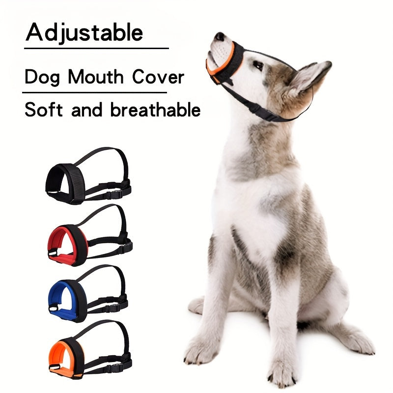 Регулируемый мягкий набивной нейлоновый намордник для собак предотвращает кусание и лаять для всех размеров