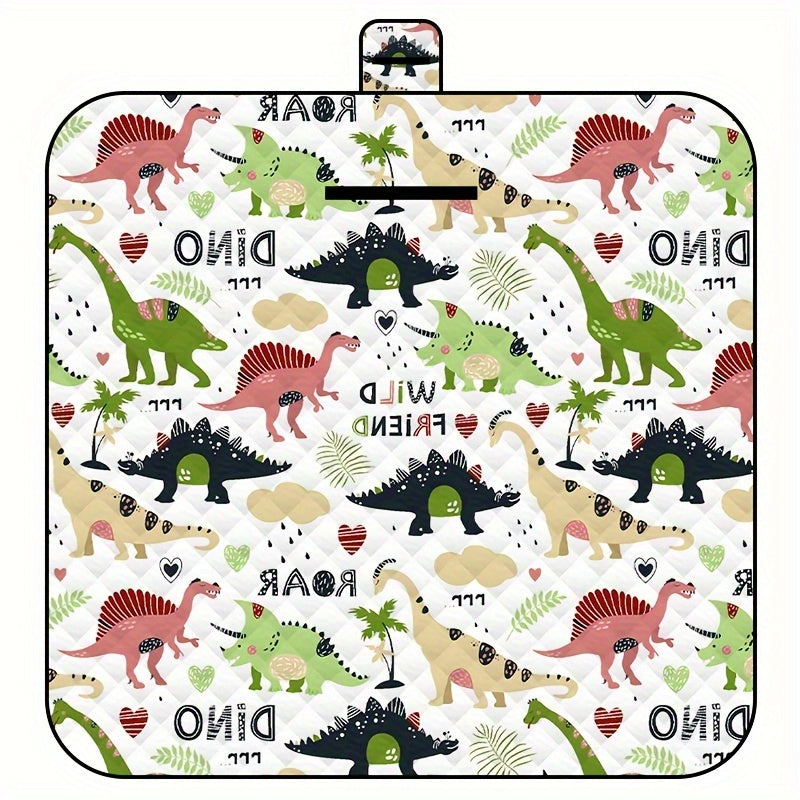 Детский игровой коврик - размер 2x2 м, нескользящий, водонепроницаемый и складной для безопасного ползания и игры