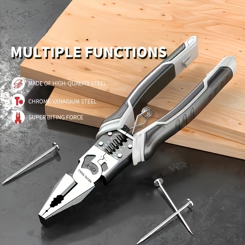 Multi-Function Wire Cutter Pliers with Automatic Stripper and PVC Handle for Automotive Maintenance
