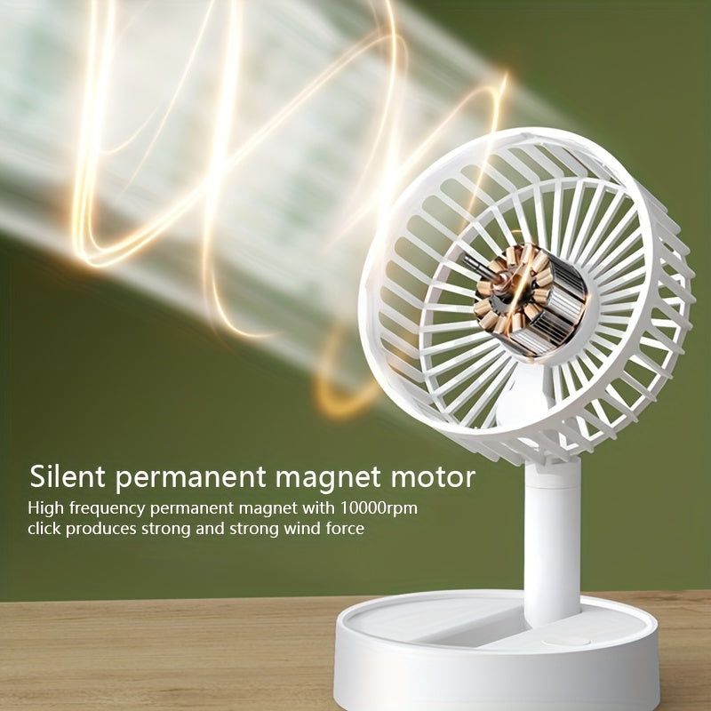 Portable Mini USB Fan, Foldable Handheld, Quiet, for Home and Office