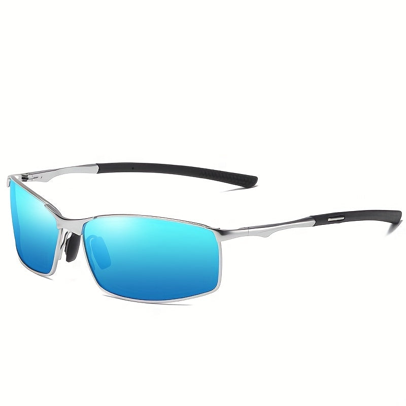 Men's Polarized Metal Sunglasses with UV Protection for Driving and Sports