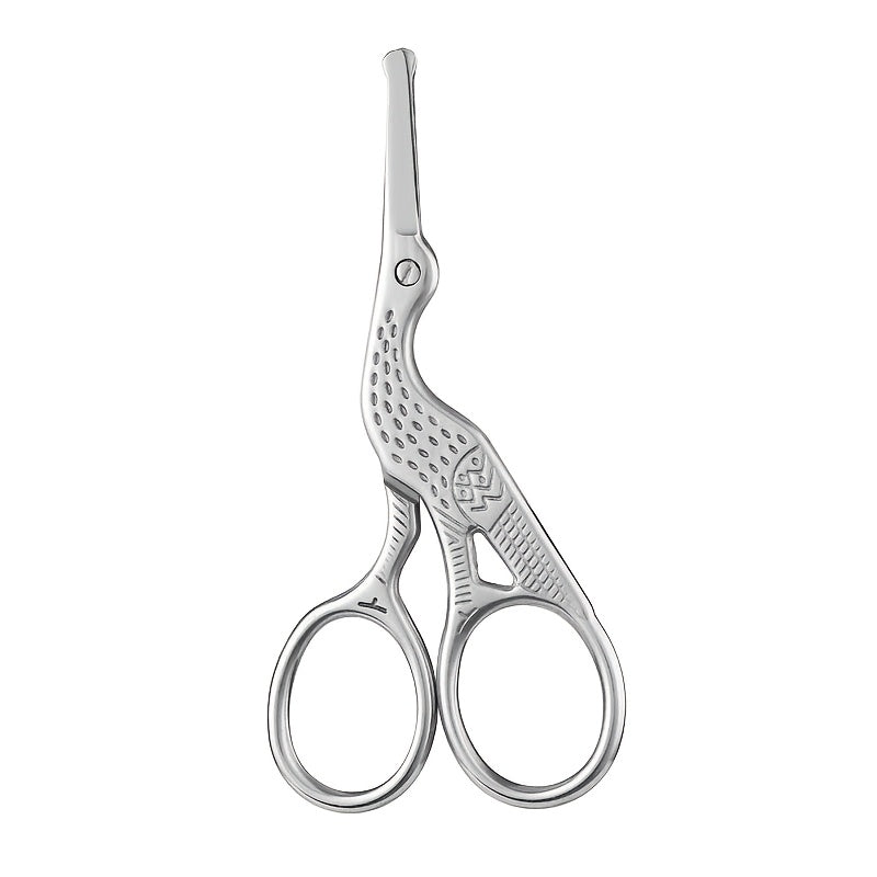 Unisex Stainless Steel Precision Nose Hair Scissors with Safety Tip