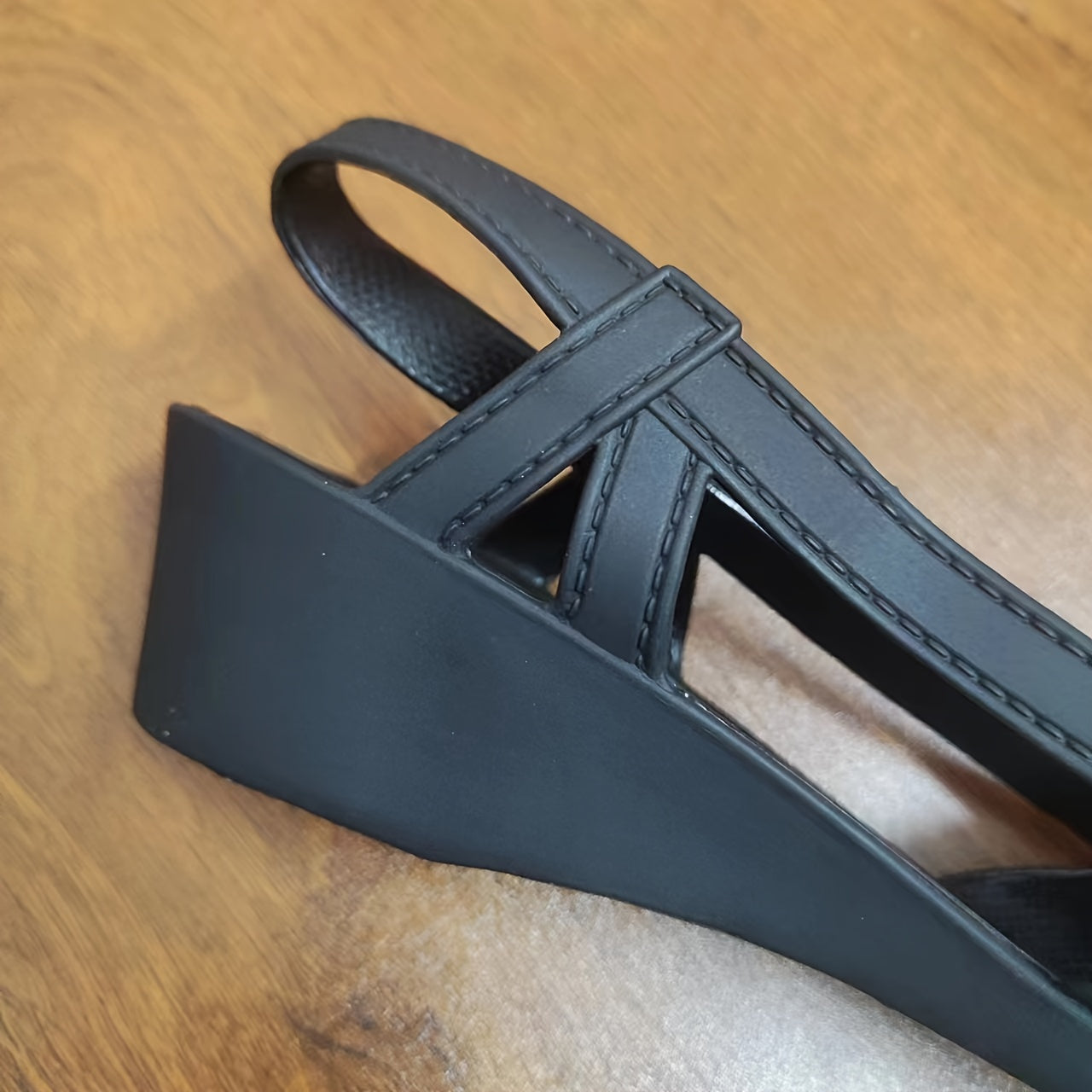 Women's Quilted PVC Sandals with Ankle Strap and Pointed Toe