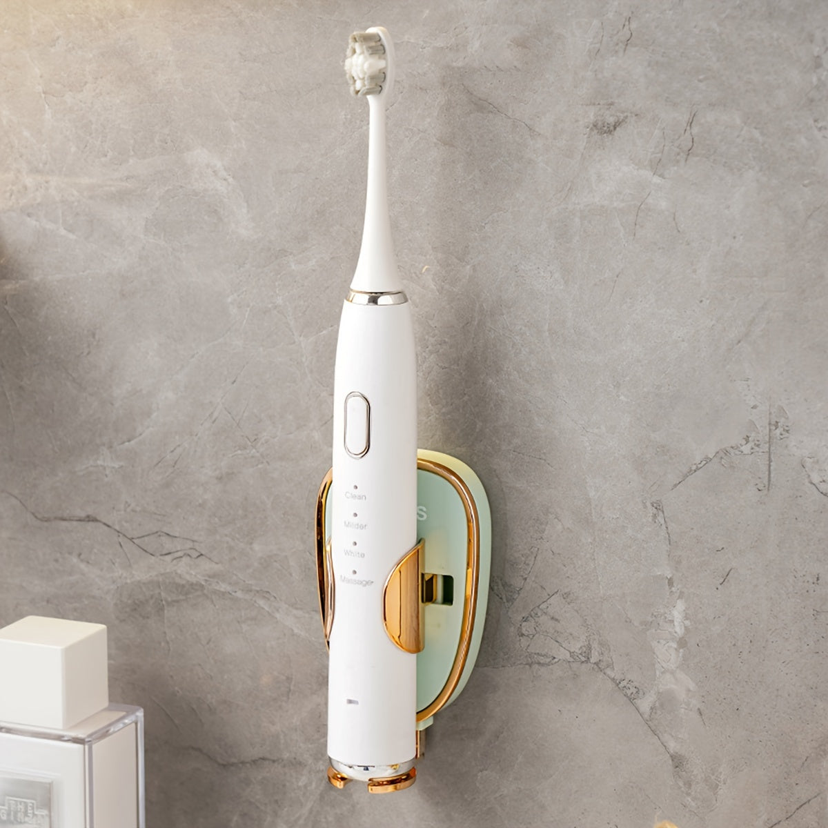 Wall-Mounted Electric Toothbrush Holder Punch-Free Bathroom Organizer