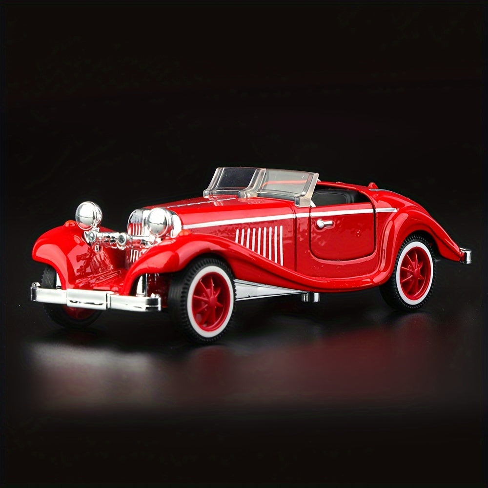 1:32 Scale Alloy Retro Convertible Toy Car for Boys with Openable Doors