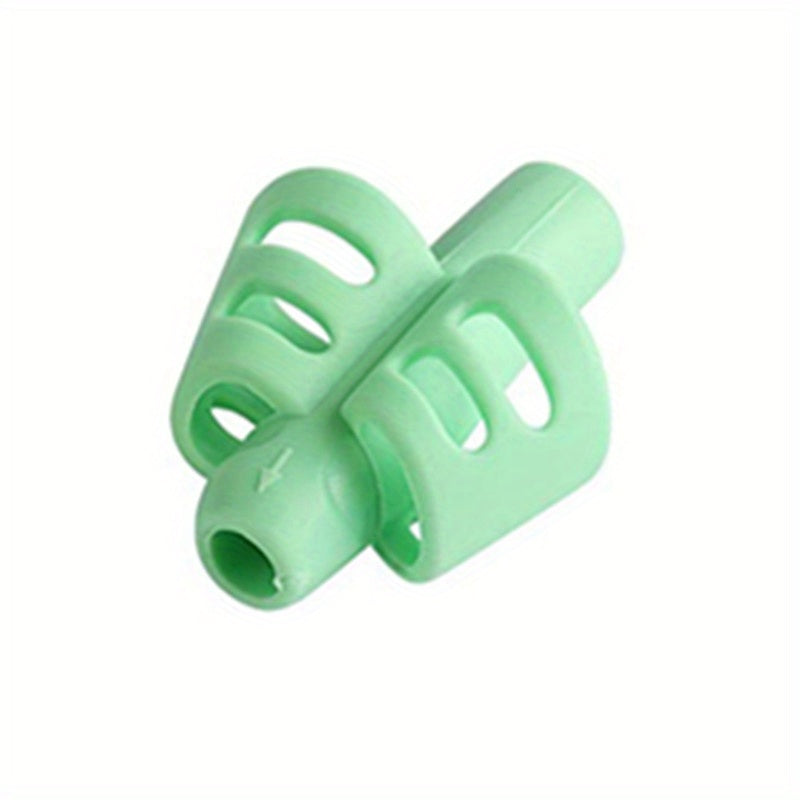 Herramienta de escritura de silicona de dos dedos para niños, color mezclado, ayuda para estudiar, regalo de Ramadán