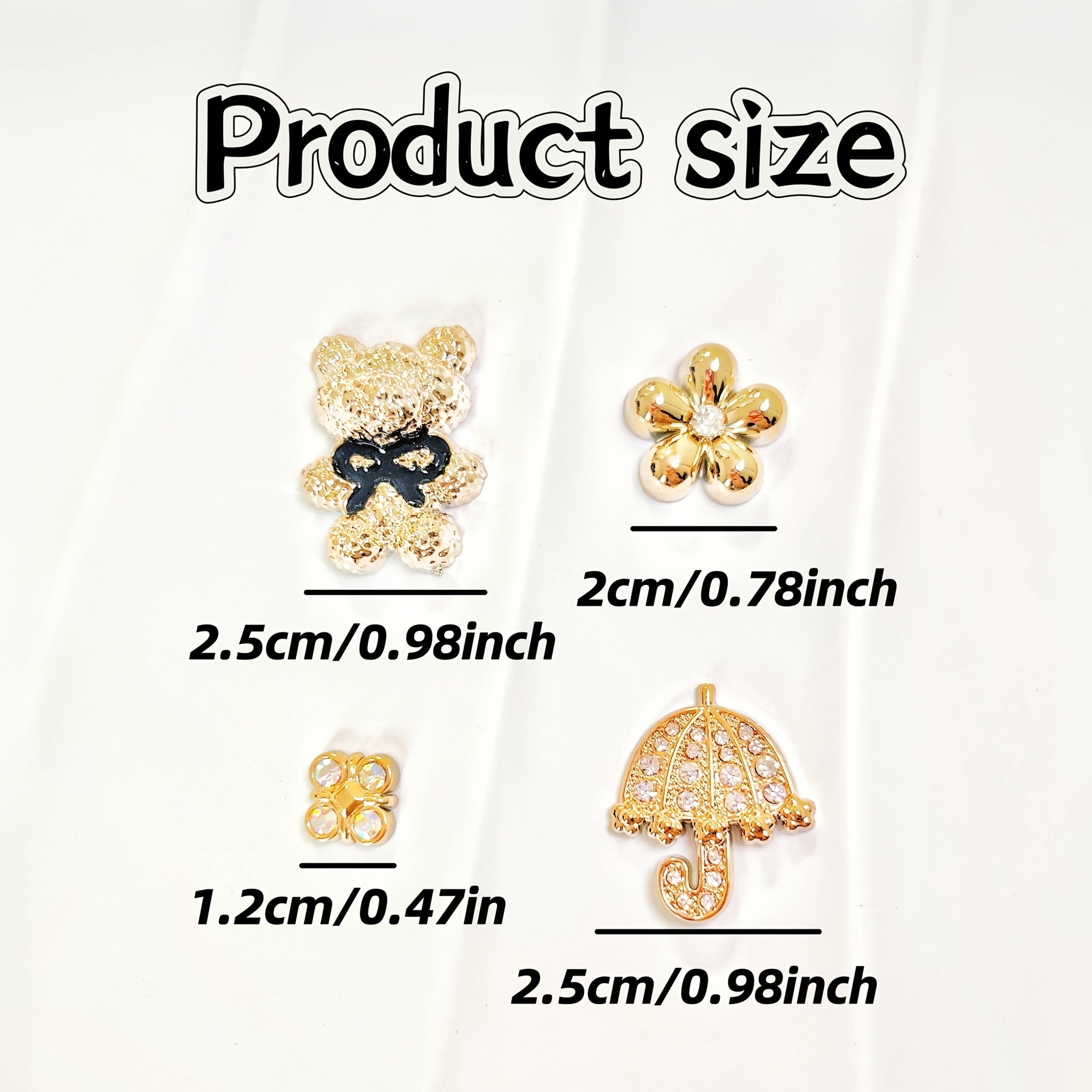 Unisex Crochet Beads Set for Clogs Beach Bags with Charms and Umbrella Shapes