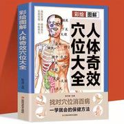 Colorful Illustrated Human Body Acupoints Book for Traditional Chinese Medicine and Disease Treatment