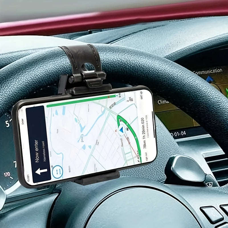 Universal avtomobil boshqaruv g'ildiragi telefon uchun moslamali o'rnatish uchun sozlanadigan montaj