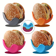 Set of 4 Silicone Hamburger Clips for Portable No-Contact Food Storage