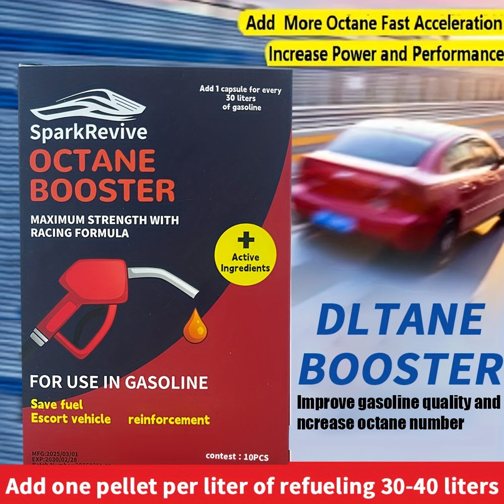 Tabletas potenciadoras de octano, aditivo para combustible, para aumentar la potencia y limpiar el motor