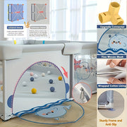 Animal Enclosures for Large Game with Doors Guardrails and NonSlip Bases for Indoor Outdoor Use