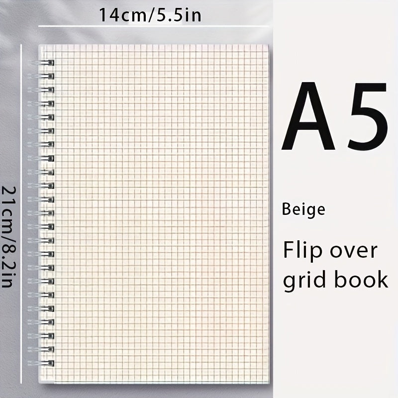 A5 shaffof tarmoqli simli daftar, suv o'tkazmaydigan, maktab, ofis va kundalik yozish uchun