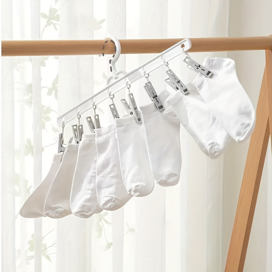 8 Pack Clothespins for Drying Socks and Underwear in Dorms and Homes