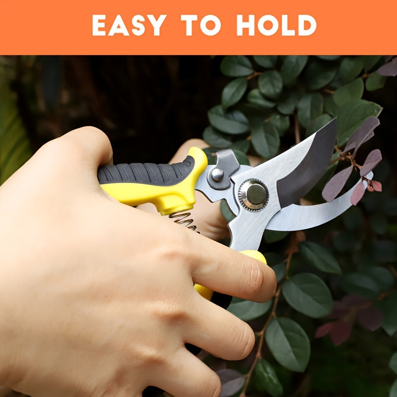 Set of 3 Gardening Tools Stainless Steel Pruning Shears Scissors for Trimming